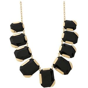 Kate Spade Black & gold statement necklace
